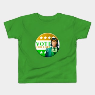 Vote for Loki green version Kids T-Shirt